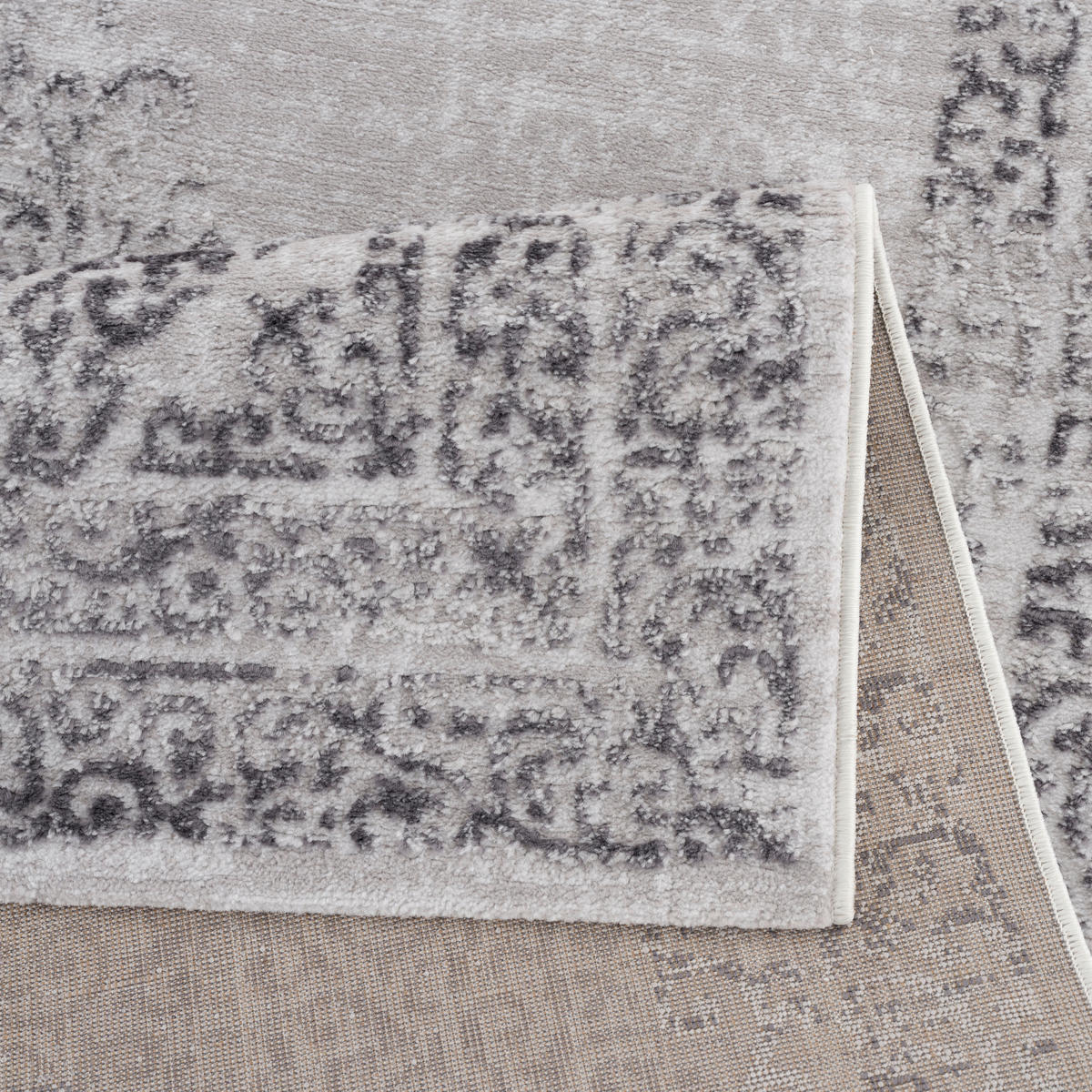 Sanat Teppich Evra B/L: ca. 80x300 cm Evra - hellgrau (80,00/300,00cm) - Sanat