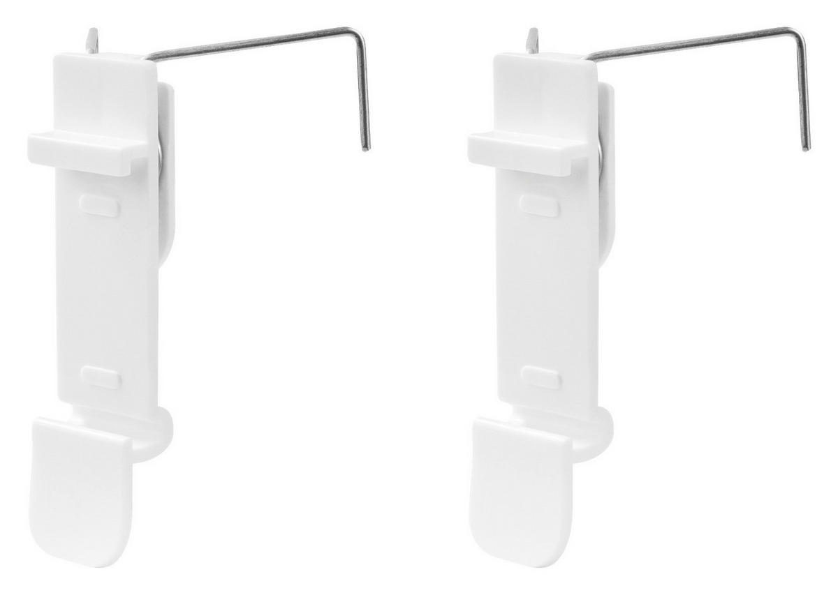 Klemmträger für Doppelrollos weiß 2 Packstücke Klemmträger_Klemmfix_m._Klammer - weiß - LICHTBLICK
