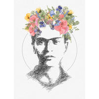 Komar Poster Leticia Fineline Frau B/L: ca. 50x70 cm Leticia Fineline - (50,00/70,00cm) - Komar