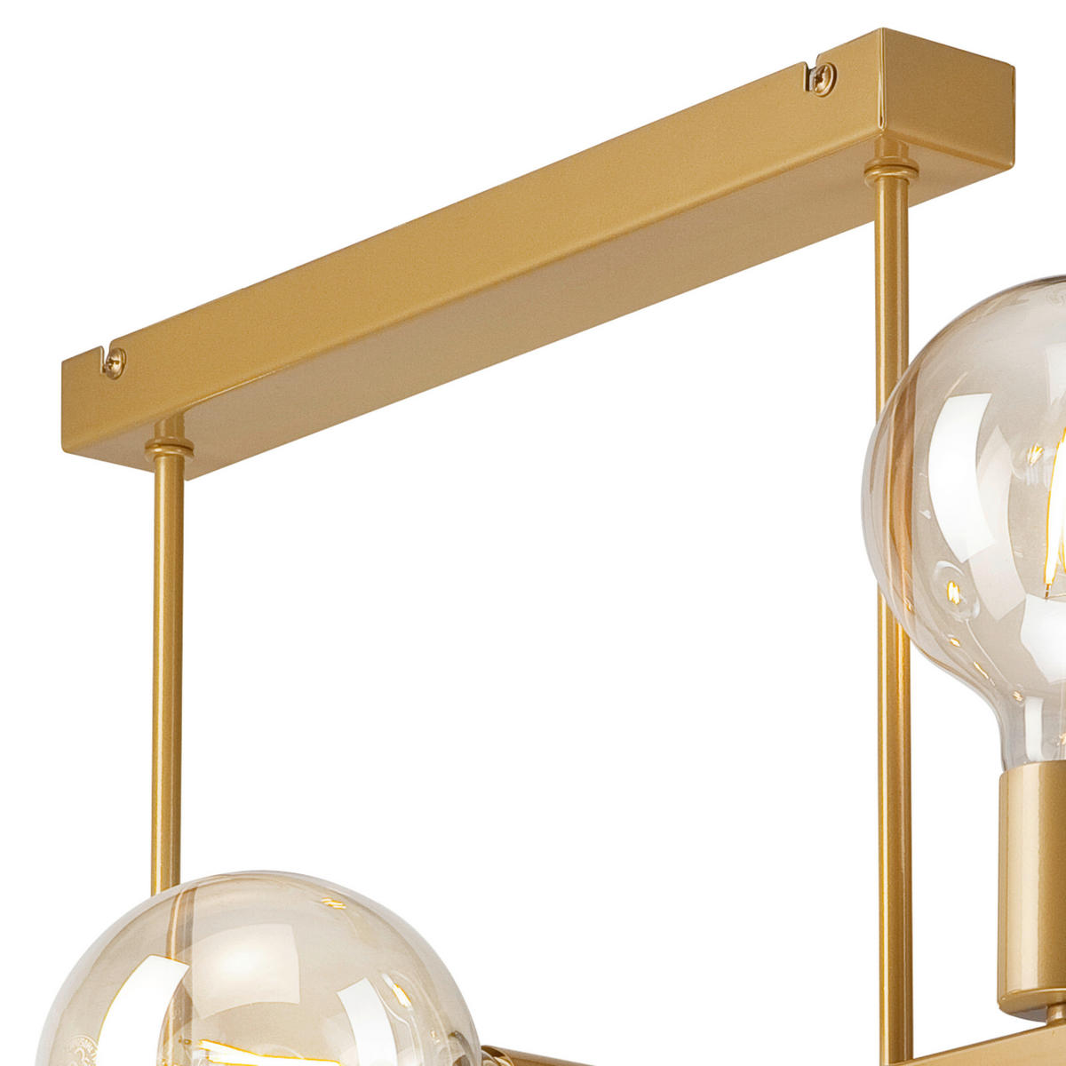 Lamkur Deckenleuchte gold Stahl B/H/L: ca. 73x39x73 cm E27 6 Brennstellen ASTRID - gold (73,00/73,00/39,00cm) - Lamkur