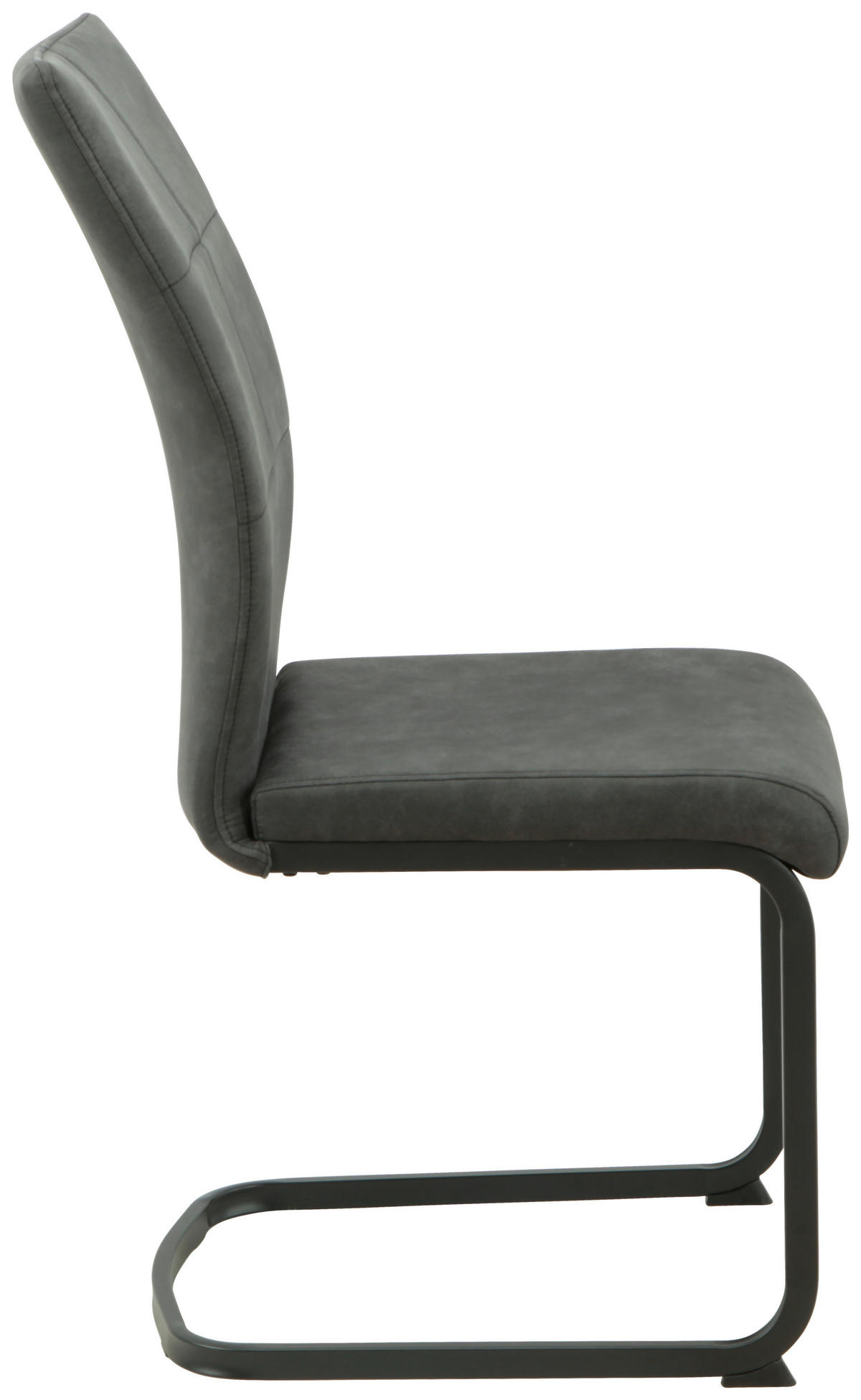 Schwingstuhl Melanie anthrazit Microfaser B/H/T: ca. 43x98x60 cm Melanie - schwarz/anthrazit (43,00/98,00/60,00cm)