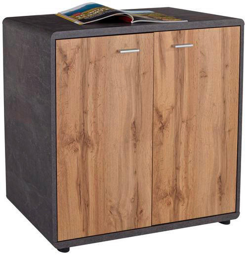 Kommode Fontana Beton Optik Eiche Wotan Nachbildung B/H/T: ca. 89x87x40 cm Fontana - Eiche (89,00/87,00/40,00cm)