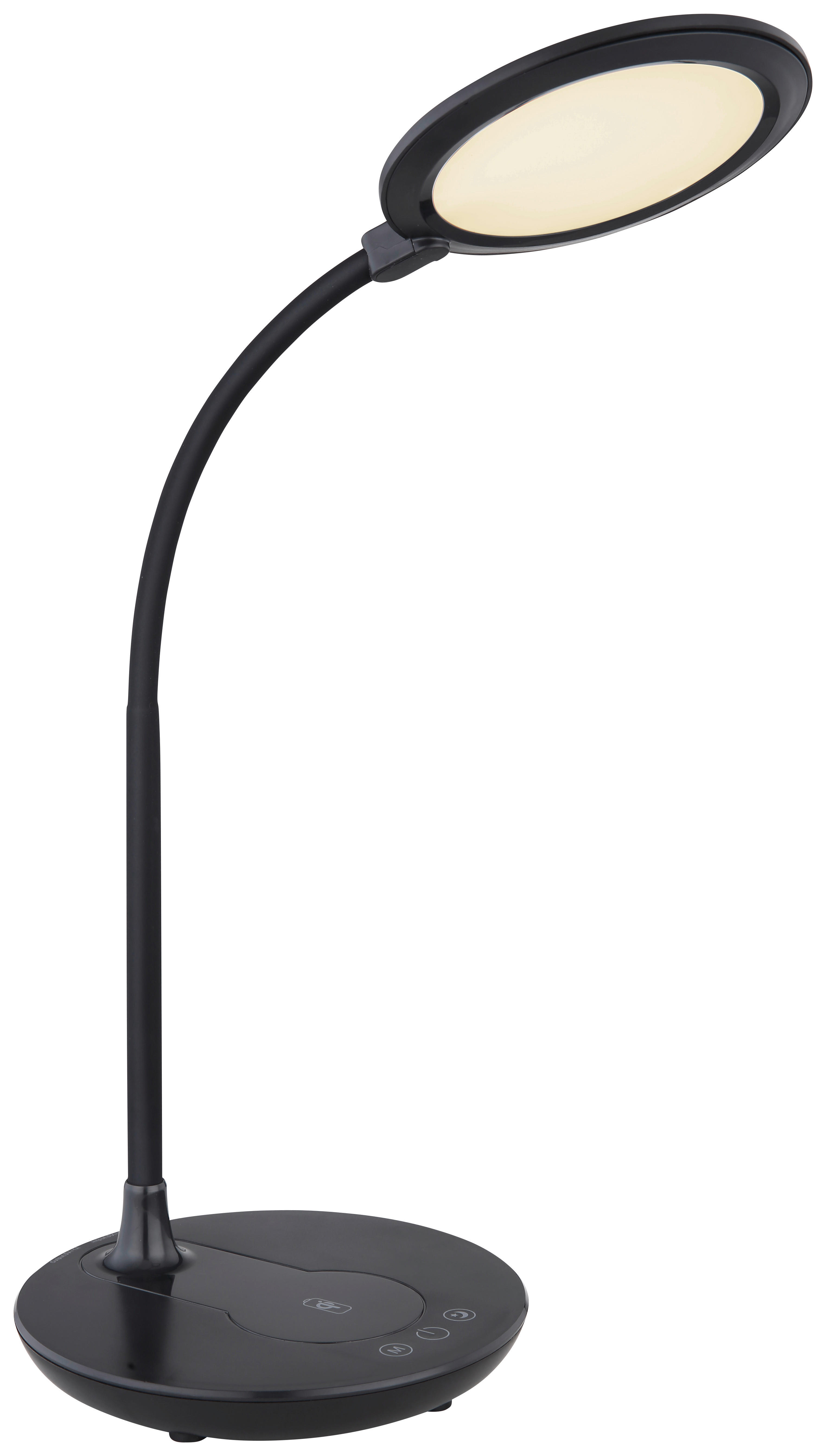 GLOBO Tischleuchte REGINA 58403 schwarz Kunststoff B/H/L: ca. 17x54x33 cm Tischleuchte 58403 - schwarz (33,00/17,00/54,00cm) - GLOBO