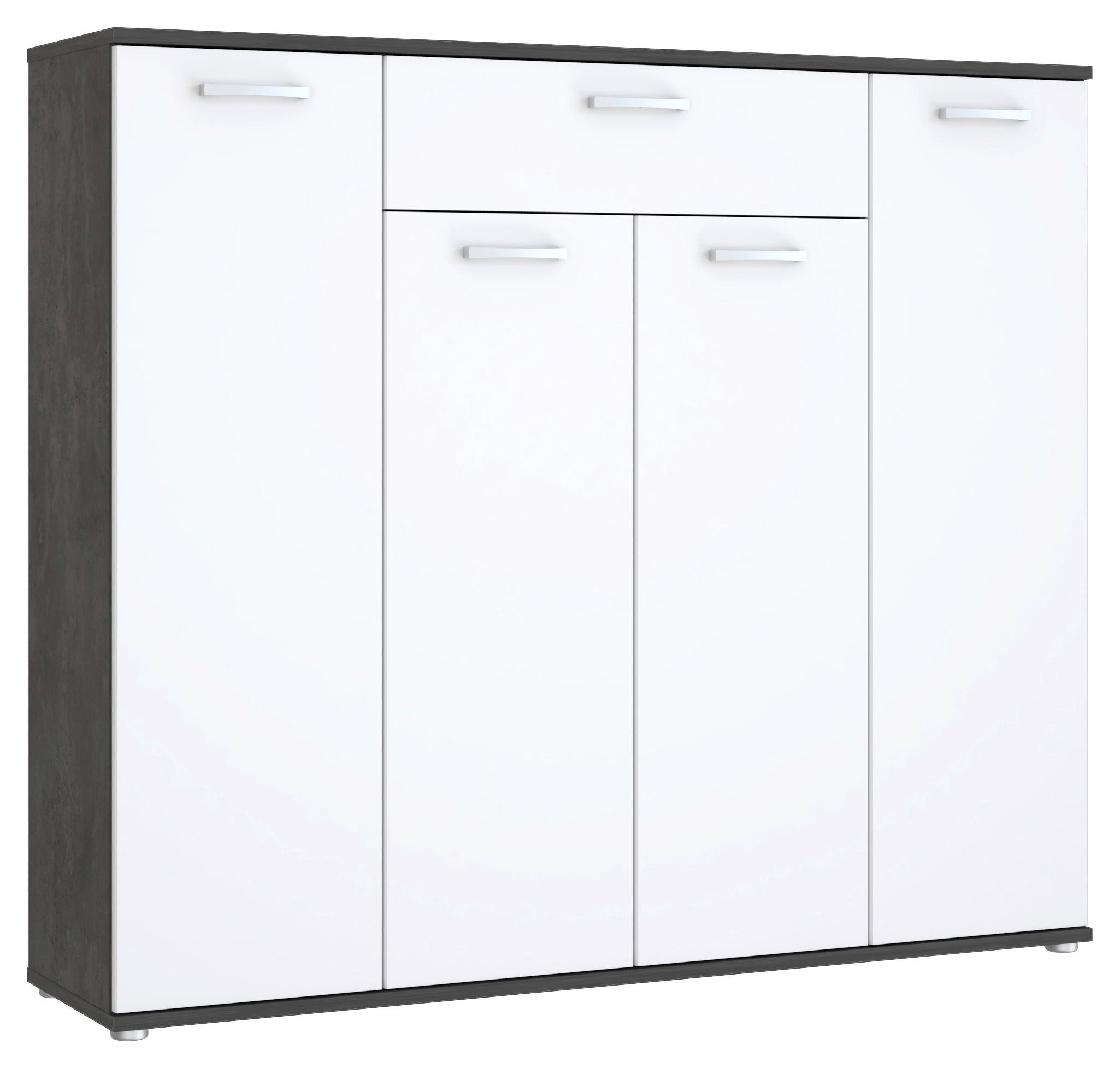 Kommode  Beton dunkel Optik weiß B/H/T: ca. 139x121x35 cm Rypsyma_Kommode RPSK341-C592 - Beton/weiß (139,00/121,00/35,00cm)