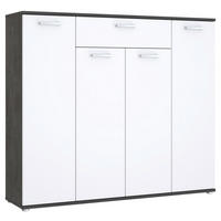 Kommode  Beton dunkel Optik weiß B/H/T: ca. 139x121x35 cm Rypsyma_Kommode RPSK341-C592 - Beton/weiß (139,00/121,00/35,00cm)