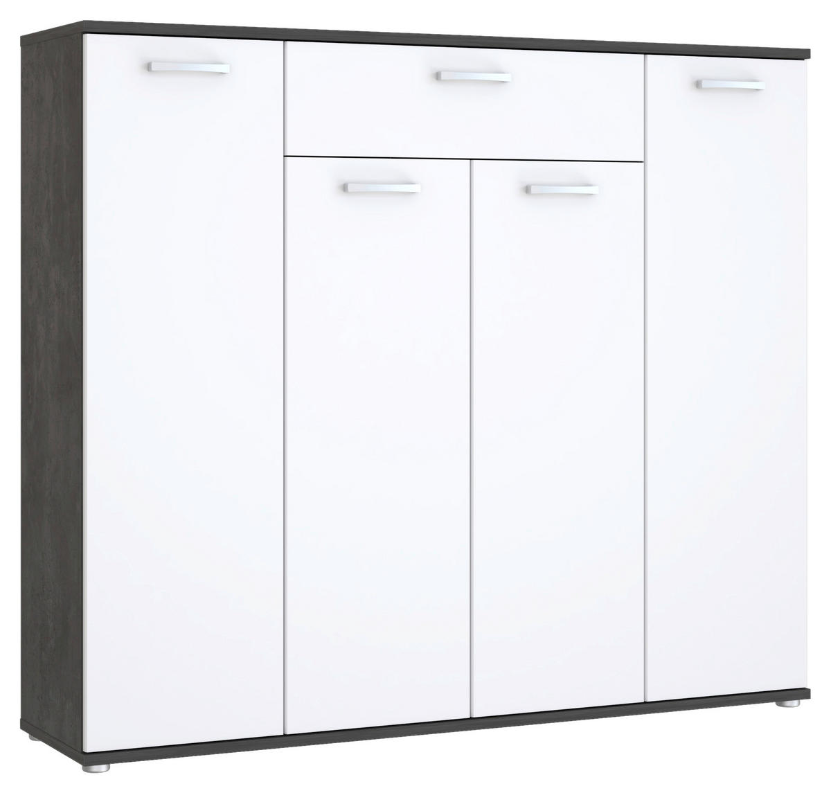 Kommode  Beton dunkel Optik weiß B/H/T: ca. 139x121x35 cm Rypsyma_Kommode RPSK341-C592 - Beton/weiß (139,00/121,00/35,00cm)