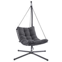 POCOline Gartenstuhl dunkelgrau Stahl Hängesessel - dunkelgrau - POCOline