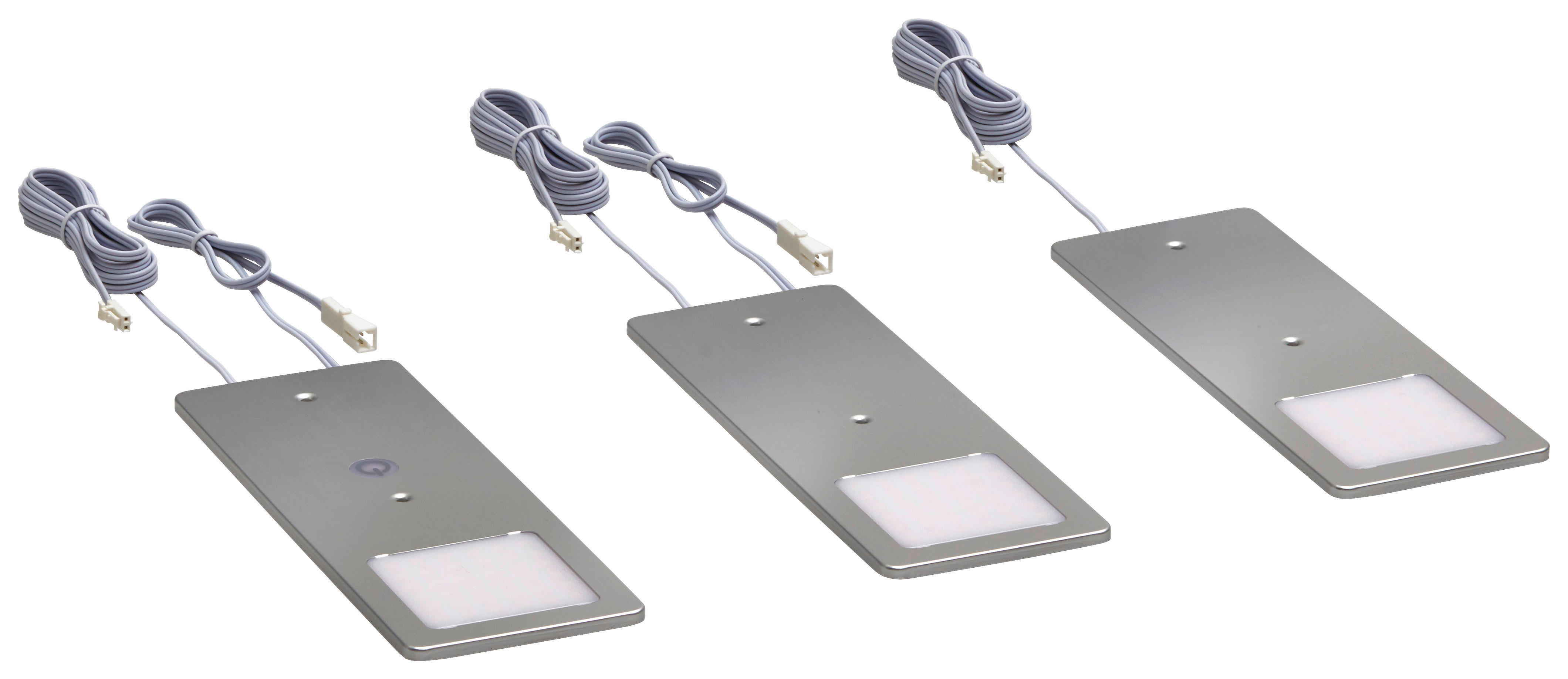 HÖLSCHER LED-Leuchten Panel Alu Alu B/H/T: ca. 19x4x7 cm Panel - weiß/Alu (19,00/4,00/7,00cm) - HÖLSCHER