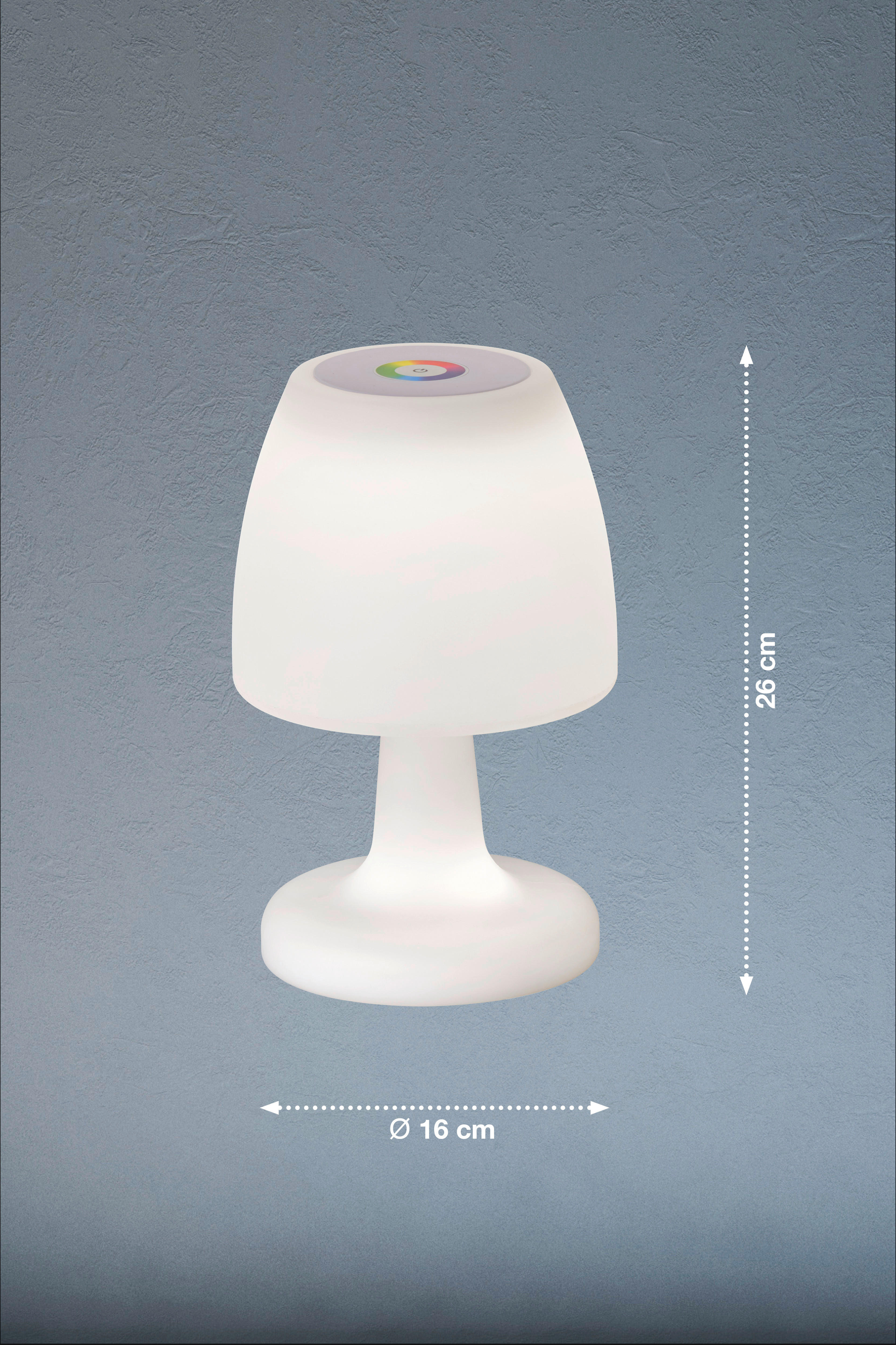 LED-Außenleuchte 850213 weiß H/D: ca. 26x16 cm Barletta - weiß (16,00/26,00cm) - easy! by FHL