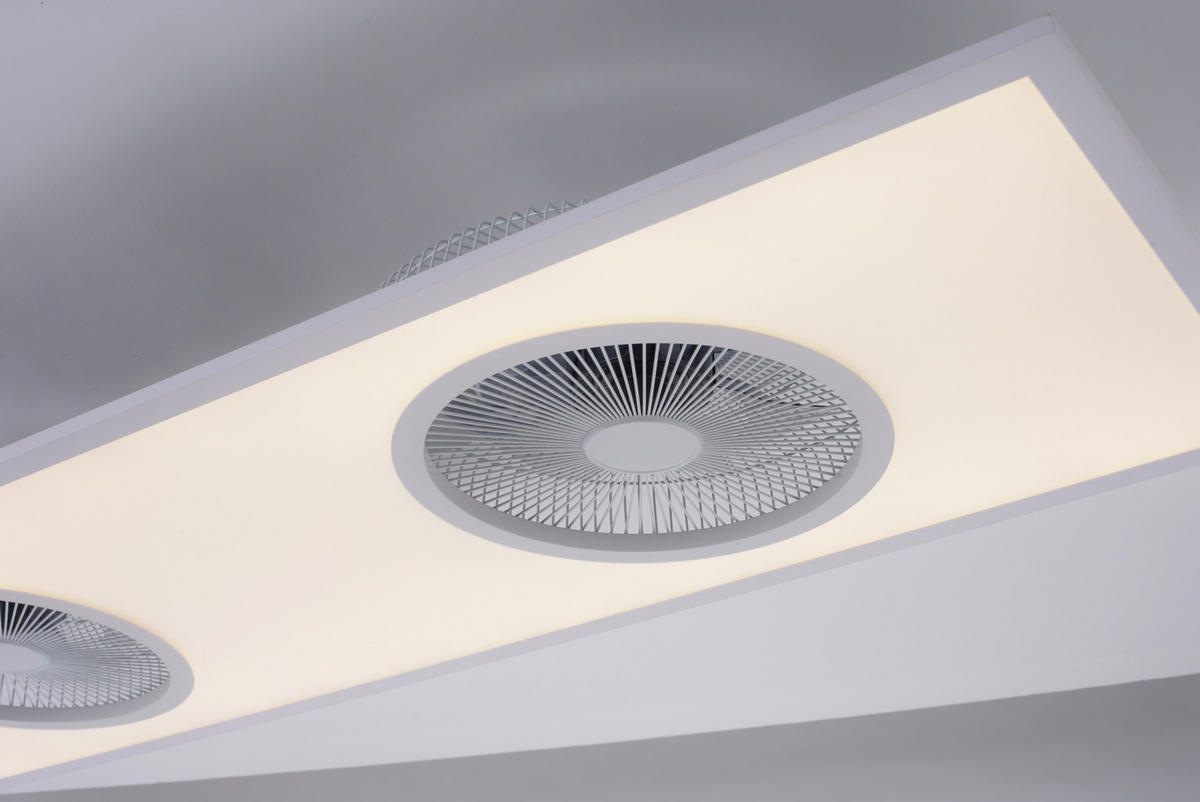 Just Light LED-Deckenleuchte FLAT-AIR 14643-16 weiß Kunststoff B/H/T: ca. 40x12,5x120 cm 1 Brennstellen FLAT-AIR - weiß (40,00/12,50/120,00cm) - Just Light