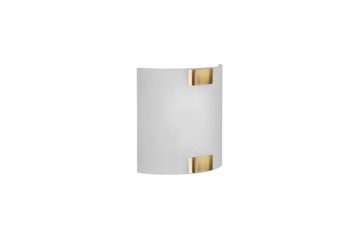 TRIO Wandleuchte 212700104  Pura altmessing Metall B/H/T: ca. 20x20x7 cm E27 1 Brennstellen Pura - altmessing (20,00/20,00/7,00cm) - Trio