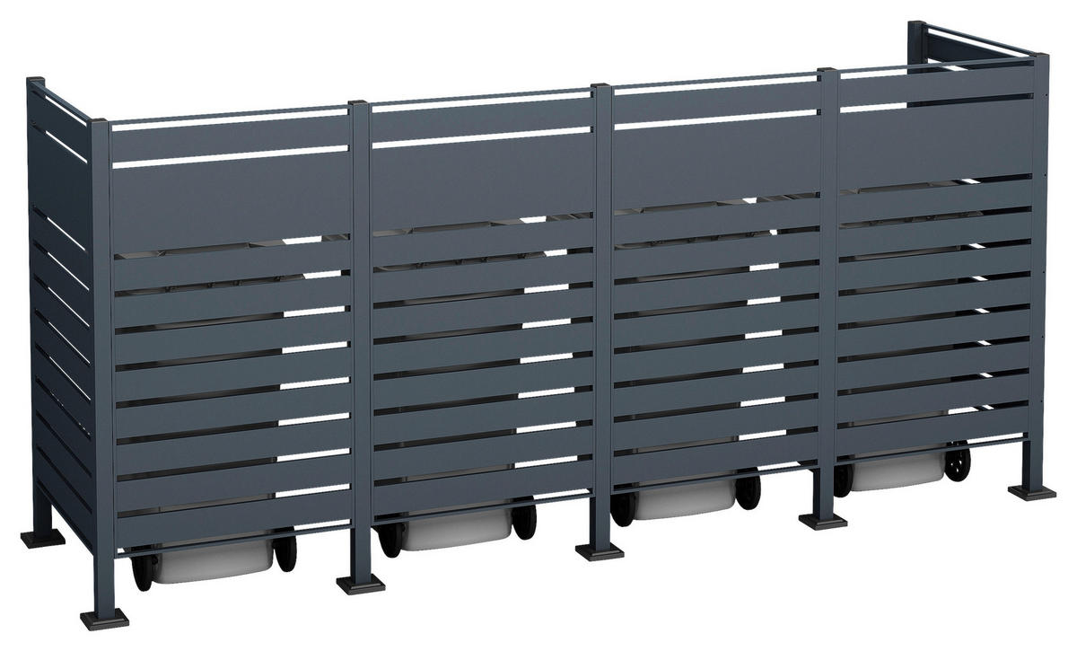 Westmann MülltonnenverkleidungBox Planum Box Planum - anthrazit (90,00/330,00/120,00cm) - Westmann