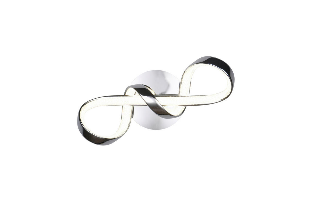 Reality LED-Wandleuchte Padua R27281106 Chrom Metall B/H/T: ca. 22x40x17,5 cm 1 Brennstellen Padua - Chrom (22,00/40,00/17,50cm) - Reality