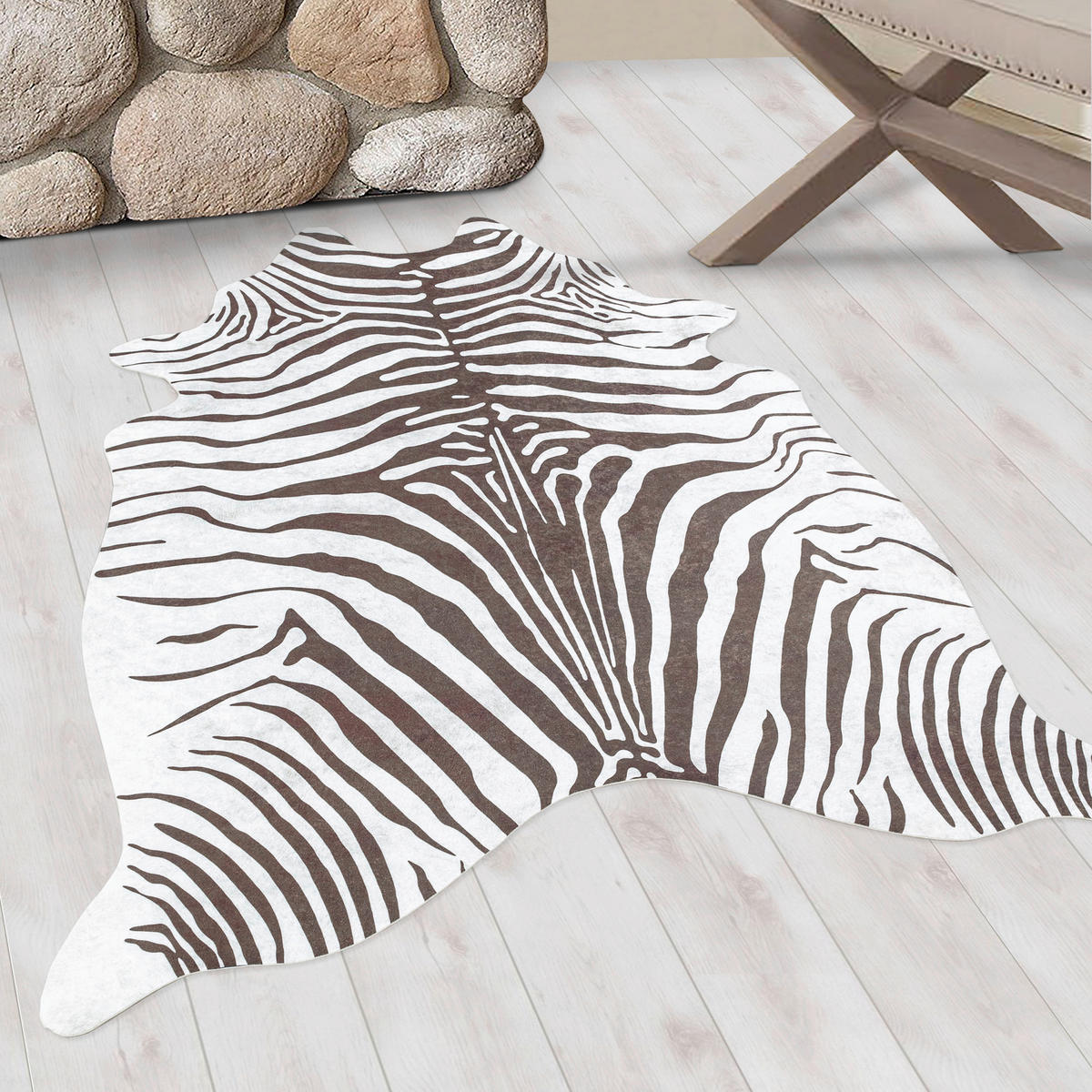 Ayyildiz Teppich ETOSHA braun B/L: ca. 100x135 cm ETOSHA - braun (100,00/135,00cm) - Ayyildiz