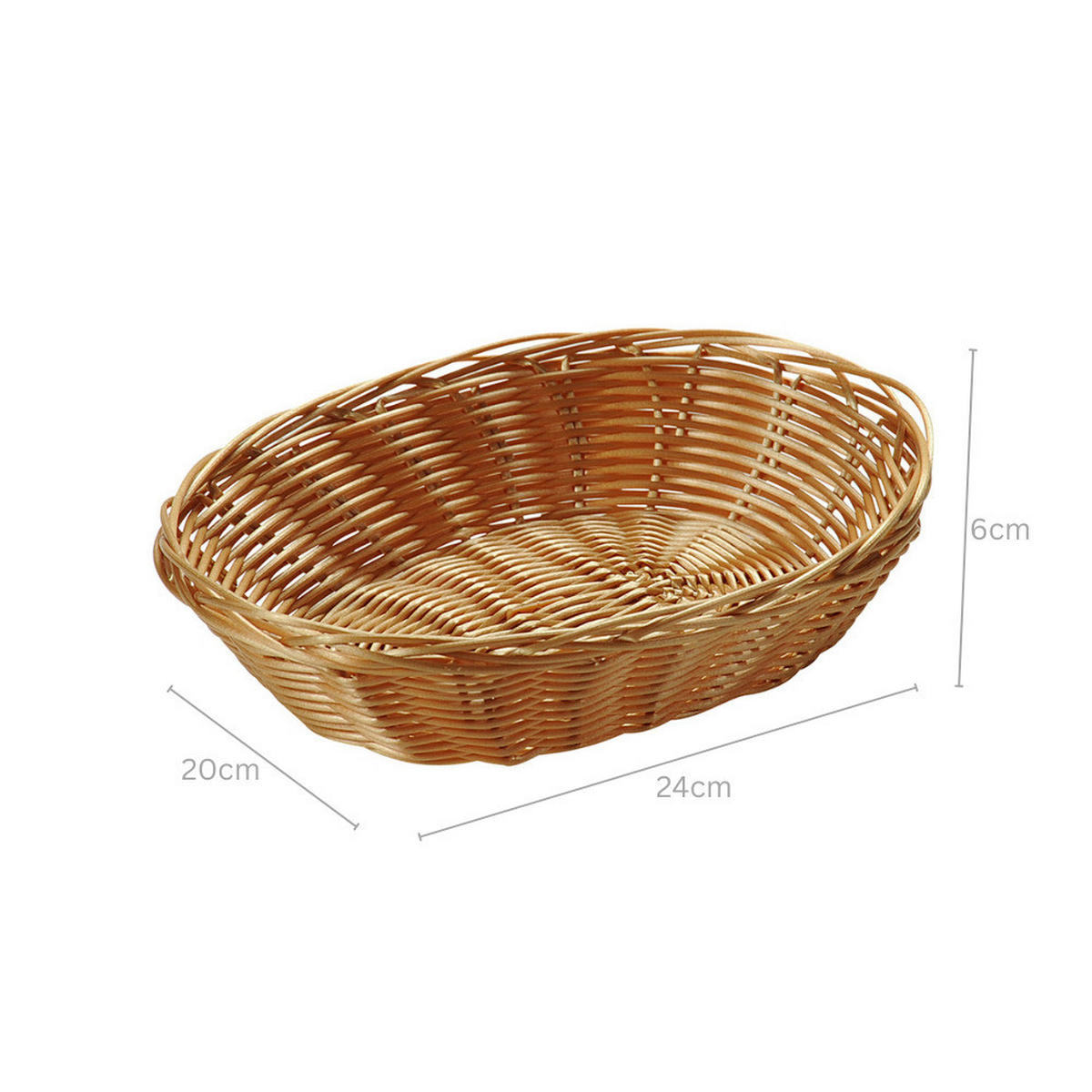 Kesper Brotkorb braun Kunststoff B/H/L: ca. 20x14x24 cm Brotkorb_10erSet - braun (24,00/20,00/14,00cm) - Kesper