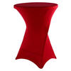 VCM Stretch-Husse für Stehtisch rot Polyester-Mischgewebe H/D: ca. 110x80 cm Stretch-Husse_für_Stehtisch - rot (80,00/110,00cm) - VCM