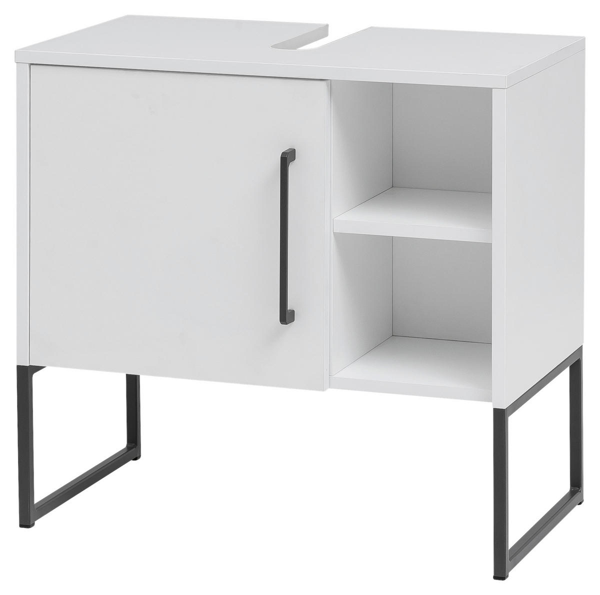 Waschbeckenunterschrank Limone weiß B/H/T: ca. 60,4x59,9x33,1 cm Limone - weiß (60,40/59,90/33,10cm) - Möbelpartner