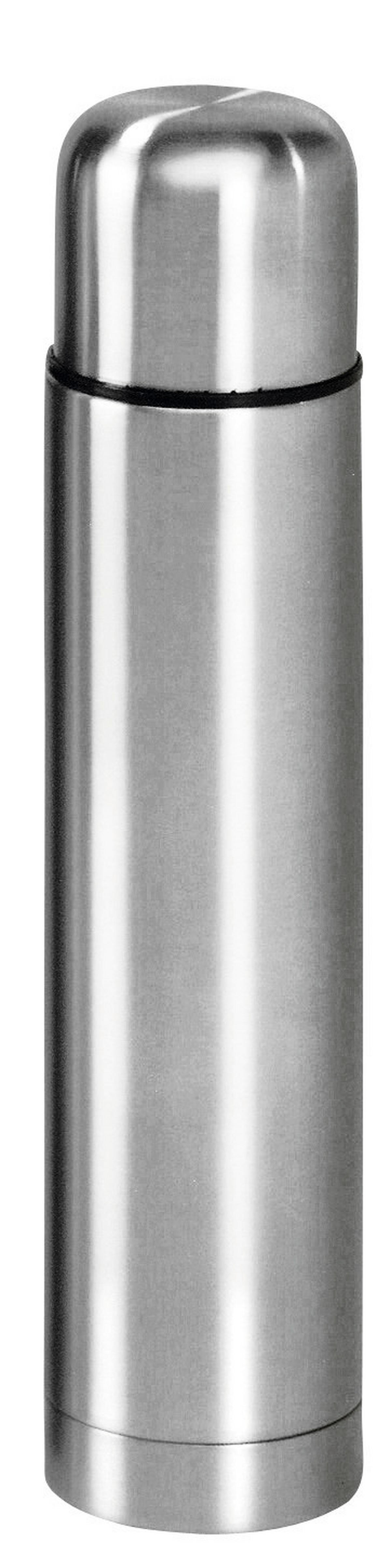 Axentia Isolierflasche silber Edelstahl B/H/L: ca. 7,5x22,5x7,5 cm Isolierflasche 0,5l - silber (7,50/7,50/22,50cm) - Axentia