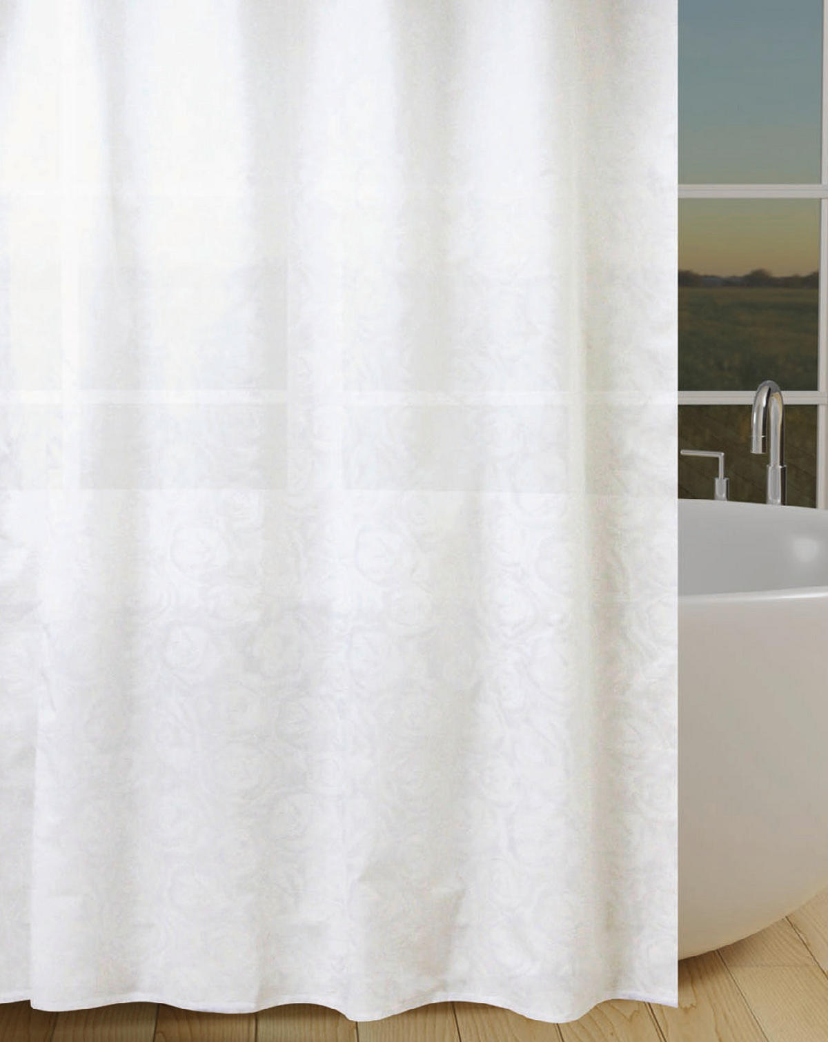 Duschvorhang Polyester B/L: ca. 180x200 cm Duschvorhang_Roses - (180,00/200,00cm) - Acus