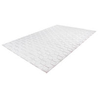 360Living Teppich Vivica rosé B/L: ca. 80x150 cm Vivica - weiß/rosé (80,00/150,00cm) - 360Living