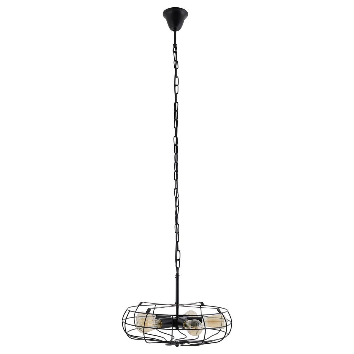Näve Leuchten Pendelleuchte schwarz Metall B/H/T/D: ca. 47,5x14,5x47,5x47,5 cm E27 5 Brennstellen ALEX - schwarz (47,50/14,50/47,50cm) - Näve Leuchten