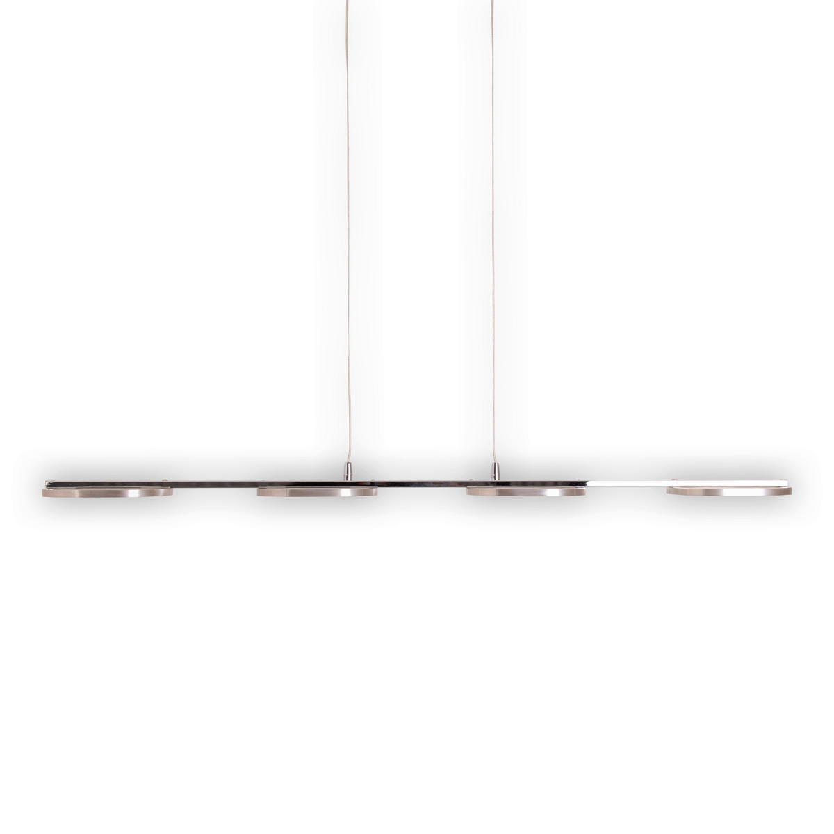 Näve Leuchten Pendelleuchte 7070342 stahlfarbig Kunststoff Metall B/H/T: ca. 16x150x100 cm null 4 Brennstellen Beam - stahlfarbig (16,00/150,00/100,00cm) - Näve Leuchten