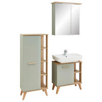 Badezimmer-Set Quickset 963 salbei Nachbildung Eiche Riviera Nachbildung B/H/T: ca. 111x200x33 cm Quickset 963 - Eiche/salbei (111,00/200,00/33,00cm) - Pelipal