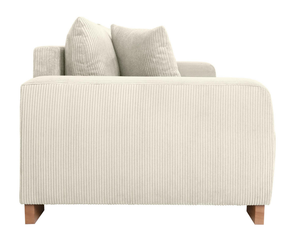 Big Sofa Alpha New beige Microfaser B/H/T: ca. 244x85x112 cm Alpha New - beige/buche (244,00/85,00/112,00cm)