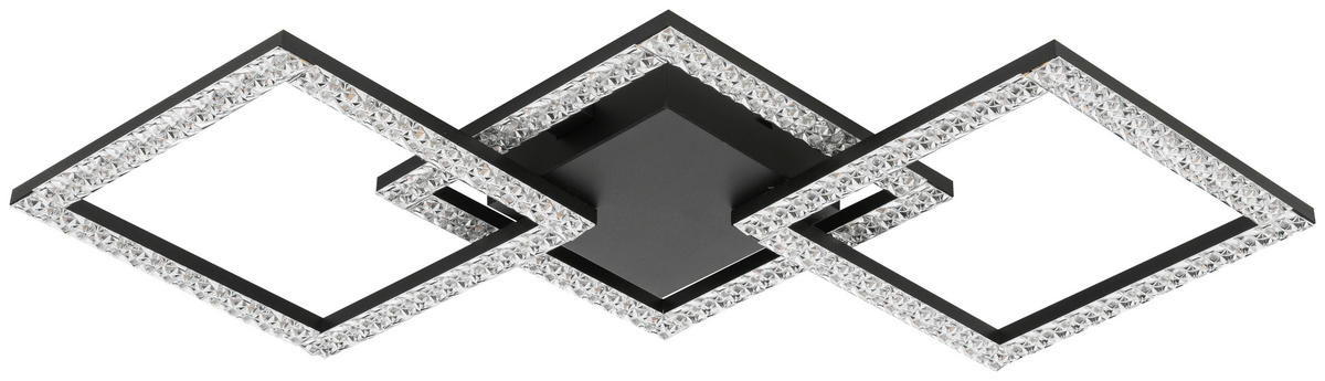 Deckenleuchte schwarz Kunststoff B/H/L: ca. 29x8x64 cm LED-Deckenleuchte_Lux - schwarz (64,00/29,00/8,00cm)