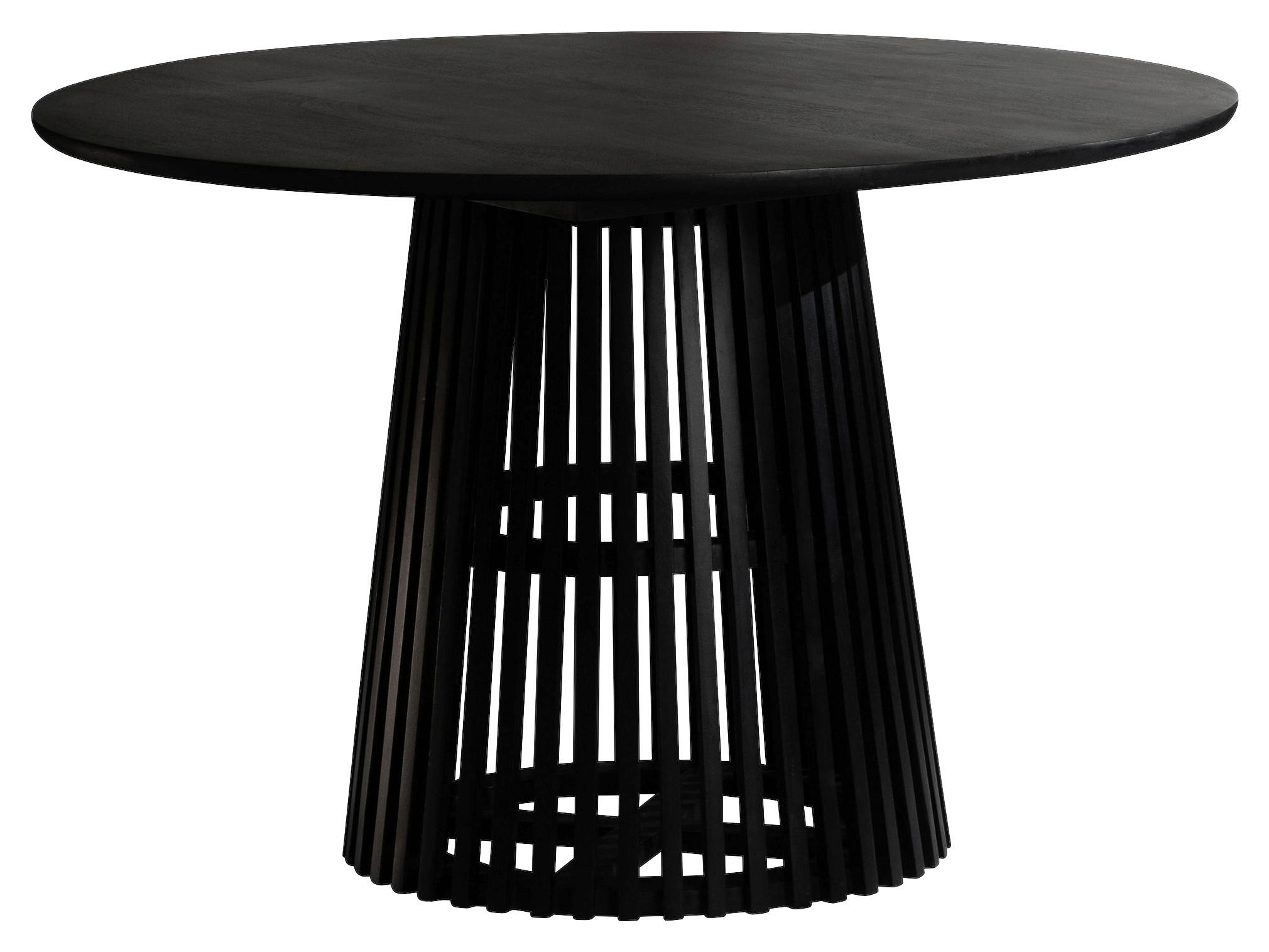 Esstisch schwarz H/D: ca. 77x120 cm Esstisch - schwarz (120,00/77,00cm) - Wohnling