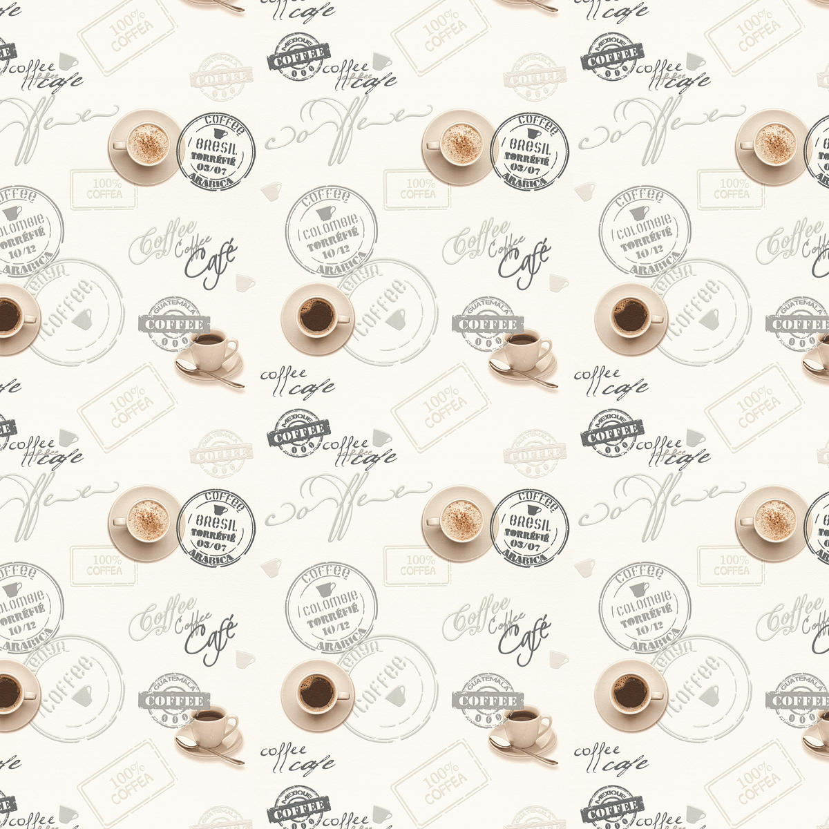 Vinyltapete Coffee beige B/L: ca. 53x1005 cm Vinyltapete_94308-1 - beige (53,00/1005,00cm)