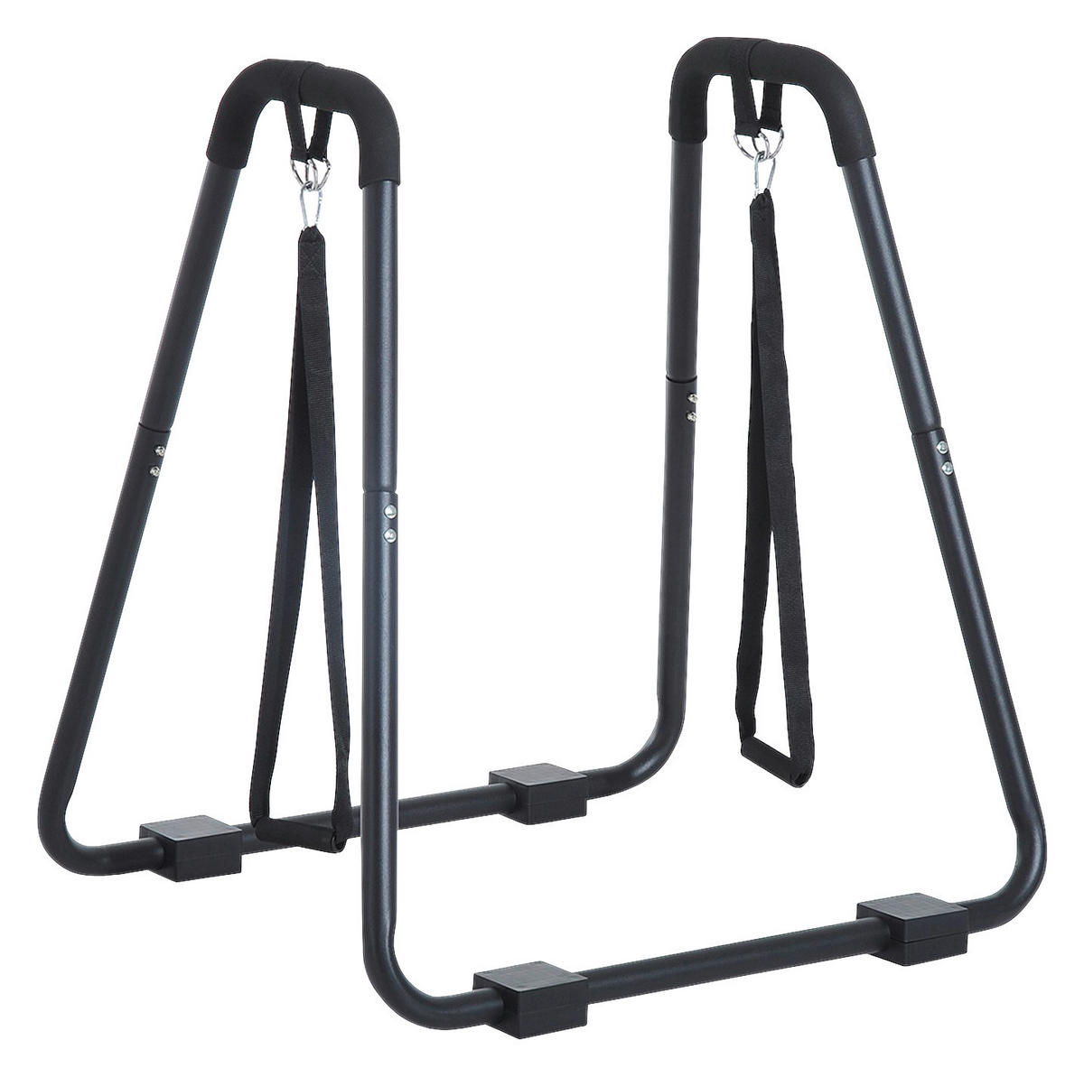 HOMCOM Dipstation schwarz Stahl B/H/L: ca. 81x96,5x90 cm Dipstation - schwarz (90,00/81,00/96,50cm) - HOMCOM