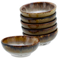 CreaTable Dipschalen-Set Cascade braun Steinzeug Cascade - braun - CreaTable