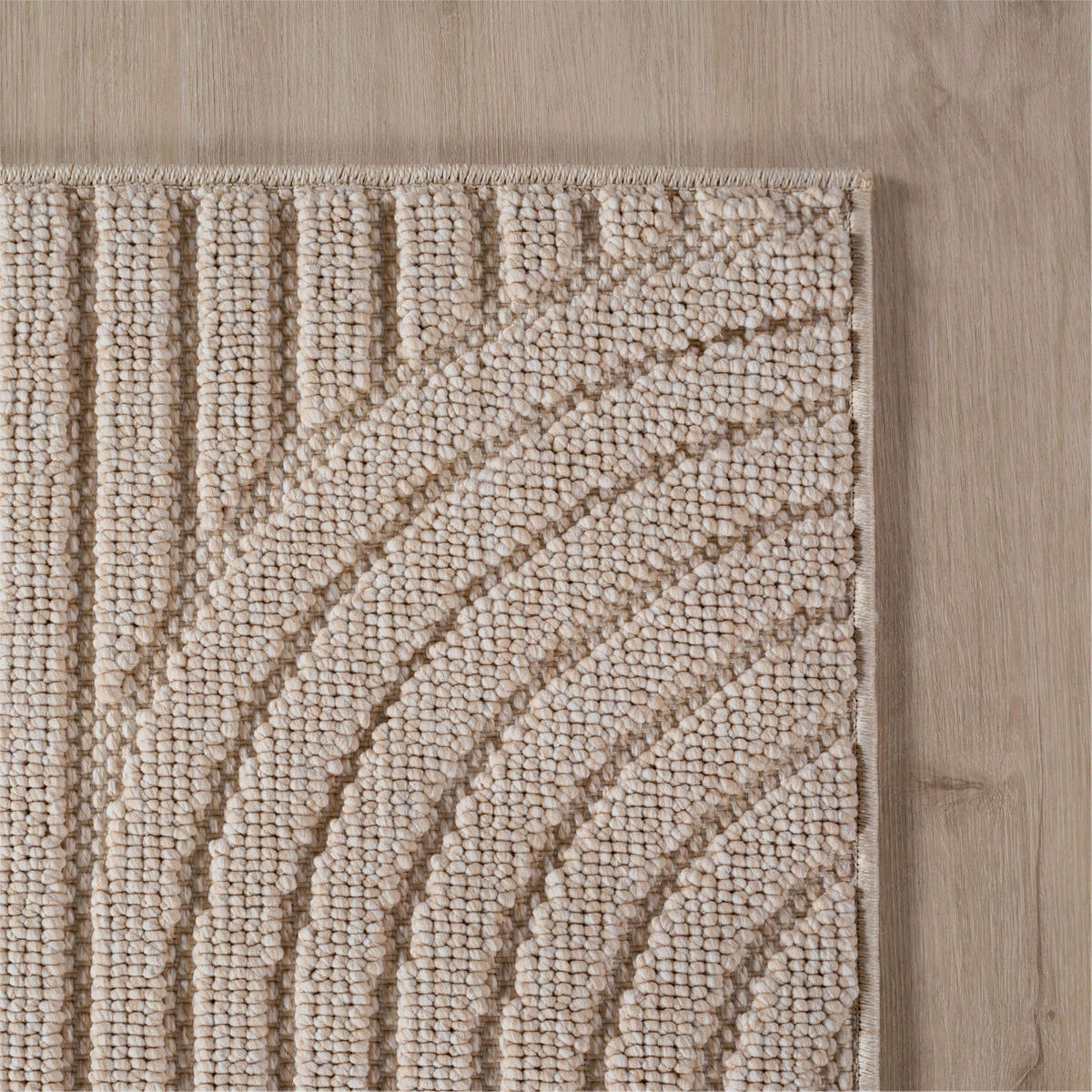 Ayyildiz Kurzflorteppich HELIX beige B/H/L: ca. 280x0,7x370 cm HELIX - beige (370,00/280,00/0,70cm) - Ayyildiz