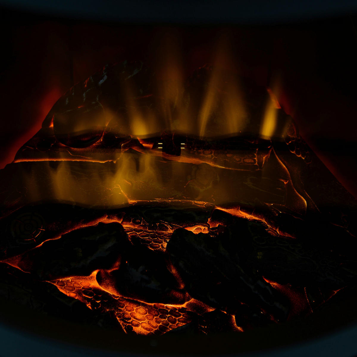 HOMCOM Elektrischer-Kamin 820-087 schwarz Eisen Kunststoff Glas B/H/T: ca. 41x64,5x41 cm ca. 1800 W Elektrokamin 820-087 - schwarz (41,00/64,50/41,00cm) - HOMCOM