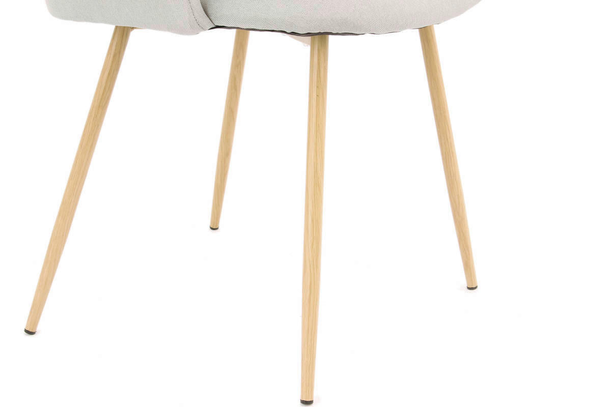 Stuhl Celina 200 2er grau Microfaser B/H/T: ca. 54x84x56 cm Celina 200 2er - Eiche/grau (54,00/84,00/56,00cm) - 360 Living