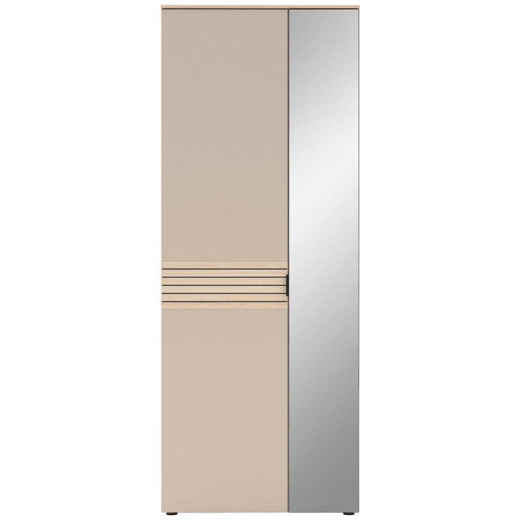 Thumbnail - Garderobenschrank Ina Kaschmirgrau Eiche Natura Nachbildung B/H/T: ca. 78x202x38 cm