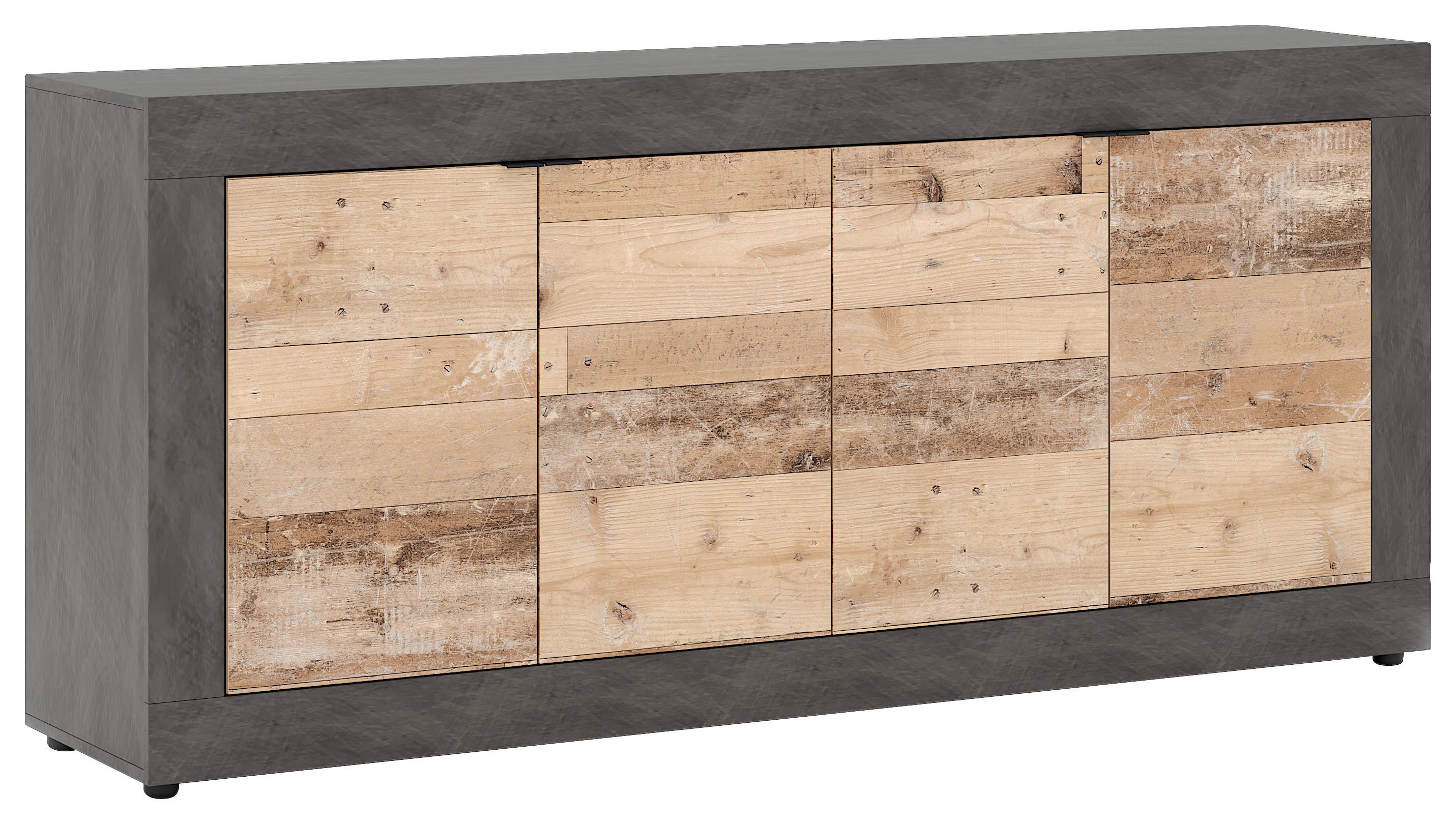 Kommode LUNEA Eiche Marmor Nachbildung Eiche Old Wood hell Nachbildung B/H/T: ca. 180x86x41,7 cm LUNEA - Eiche (180,00/86,00/41,70cm) - WIPMEB