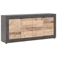 Kommode LUNEA Eiche Marmor Nachbildung Eiche Old Wood hell Nachbildung B/H/T: ca. 180x86x41,7 cm LUNEA - Eiche (180,00/86,00/41,70cm) - WIPMEB