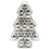 POCOline Weihnachtskugel silber B/H/L: ca. 5x5x5 cm Weihnachtskugeln_17tlg. - silber (5,00/5,00/5,00cm) - POCOline