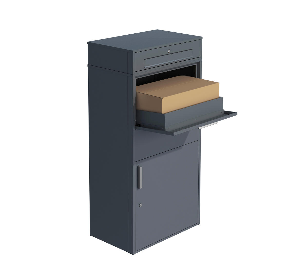 Westmann Paketbox Pavo anthrazit B/H/L: ca. 72x128x45 cm Pavo - anthrazit (45,00/72,00/128,00cm) - Westmann