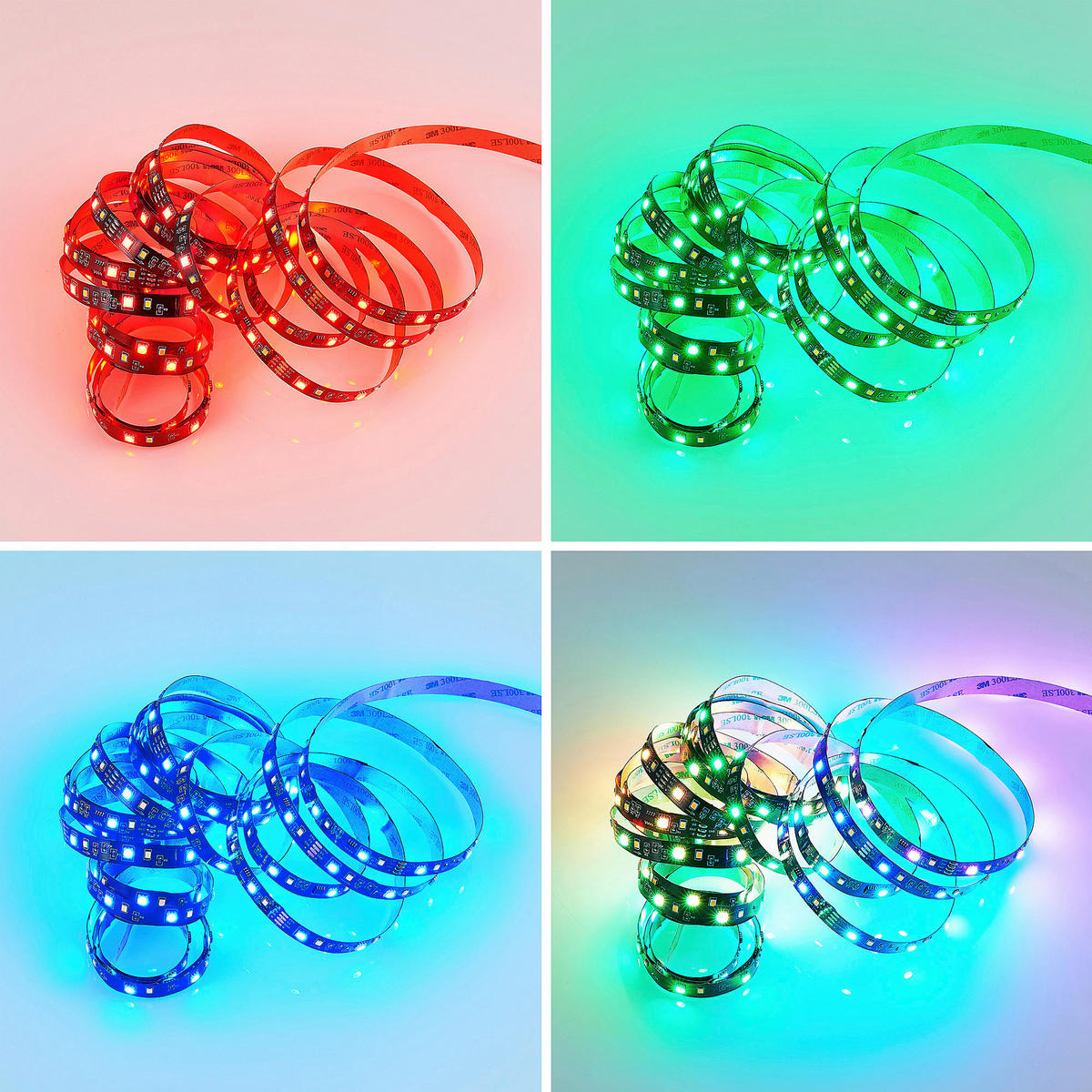 Lichtband schwarz Kunststoff B/L: ca. 1x500 cm LED-Lichtband_Racer - schwarz (1,00/500,00cm)