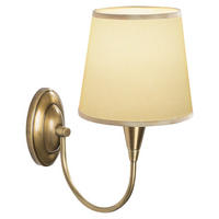 Opviq Wandleuchte Pardo bronze Stoff Metall B/H/T/L/D: ca. 28x31x28x16x16 cm E27 1 Brennstellen Pardo - bronze (16,00/28,00/31,00cm) - Opviq
