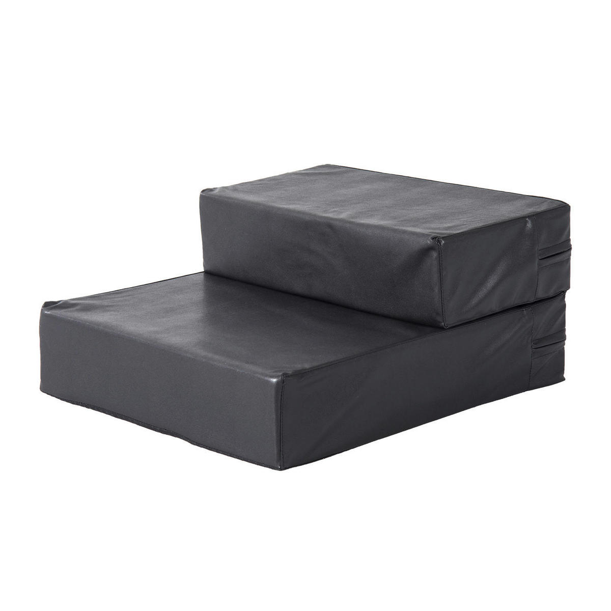 PawHut Hundetreppe schwarz Schaumstoff B/H/L: ca. 39x20x67 cm Hundetreppe - schwarz (67,00/39,00/20,00cm) - PawHut