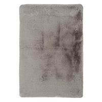 Kayoom Hochflorteppich Badematte Rabbit 325 hellgrau B/H/L: ca. 40x3,5x60 cm Badematte Rabbit 325 - hellgrau (60,00/40,00/3,50cm) - Kayoom