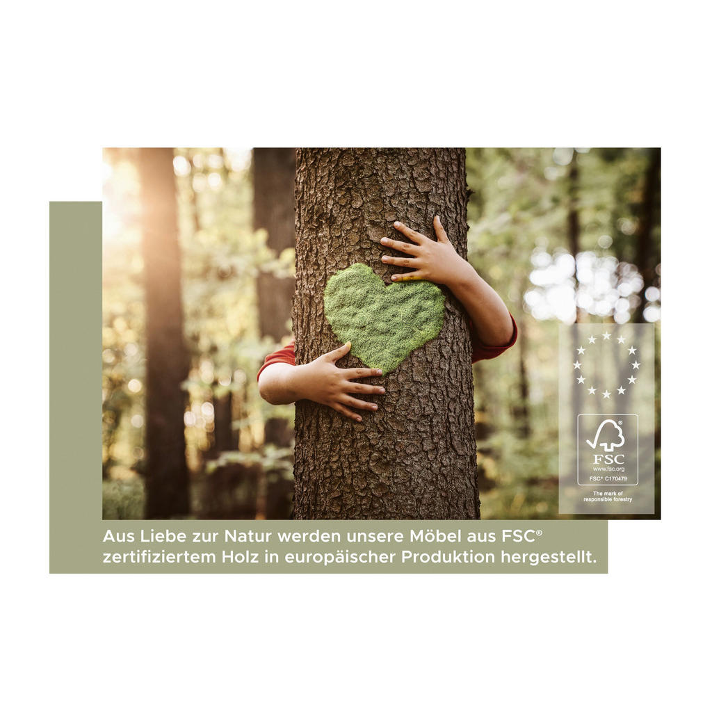 Thumbnail - Wohnwand Samba weiß Eiche Wotan Nachbildung B/H/T: ca. 240x190x35 cm