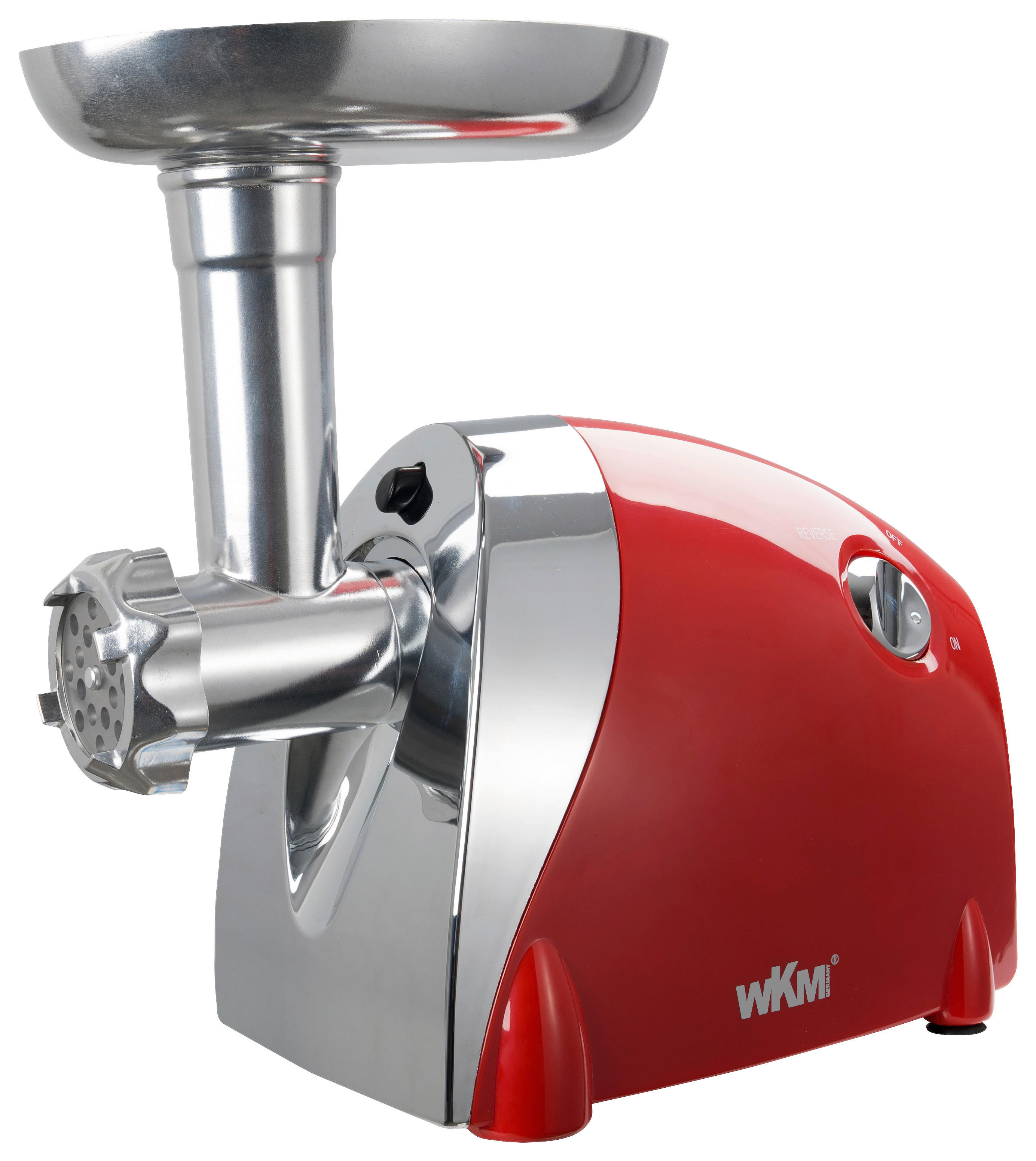 Topmatic Fleischwolf rot Edelstahl Kunststoff B/H/L: ca. 17,8x27,5x28 cm Fleischwolf - rot (28,00/17,80/27,50cm) - Topmatic