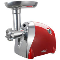 Topmatic Fleischwolf rot Edelstahl Kunststoff B/H/L: ca. 17,8x27,5x28 cm Fleischwolf - rot (28,00/17,80/27,50cm) - Topmatic