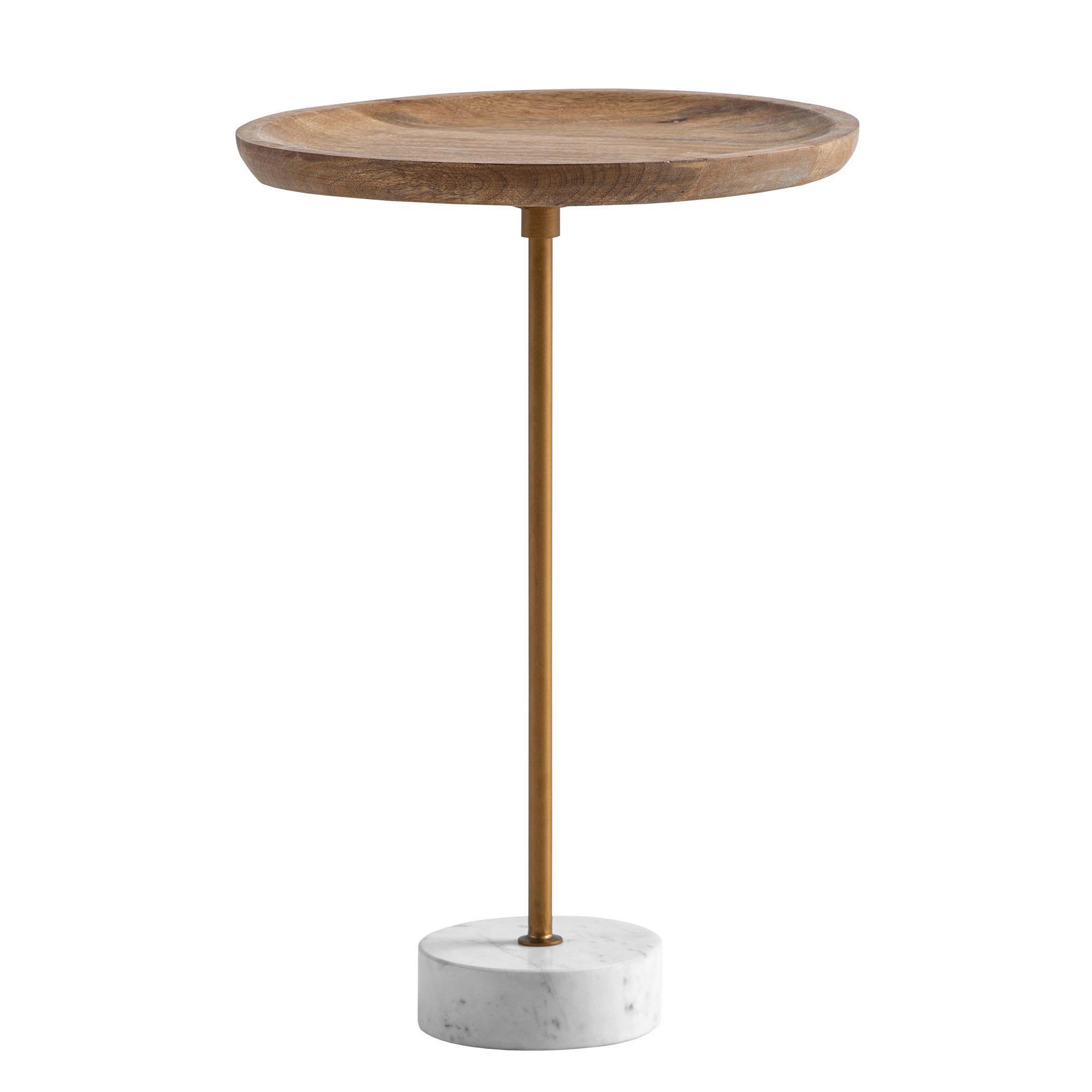 Beistelltisch Mango Marmor B/H/T: ca. 40x55x40 cm Beistelltisch - (40,00/55,00/40,00cm) - Wohnling