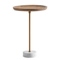 Beistelltisch Mango Marmor B/H/T: ca. 40x55x40 cm Beistelltisch - (40,00/55,00/40,00cm) - Wohnling